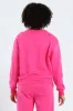 Girls Oversized Fleece Top - Cerise sold by Edgars