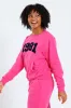 Girls Oversized Fleece Top - Cerise sold by Edgars