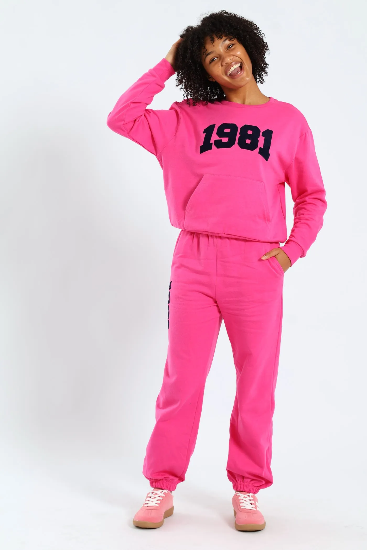 Girls Fleece Jogger - Cerise sold by Edgars product image thumbnail 4