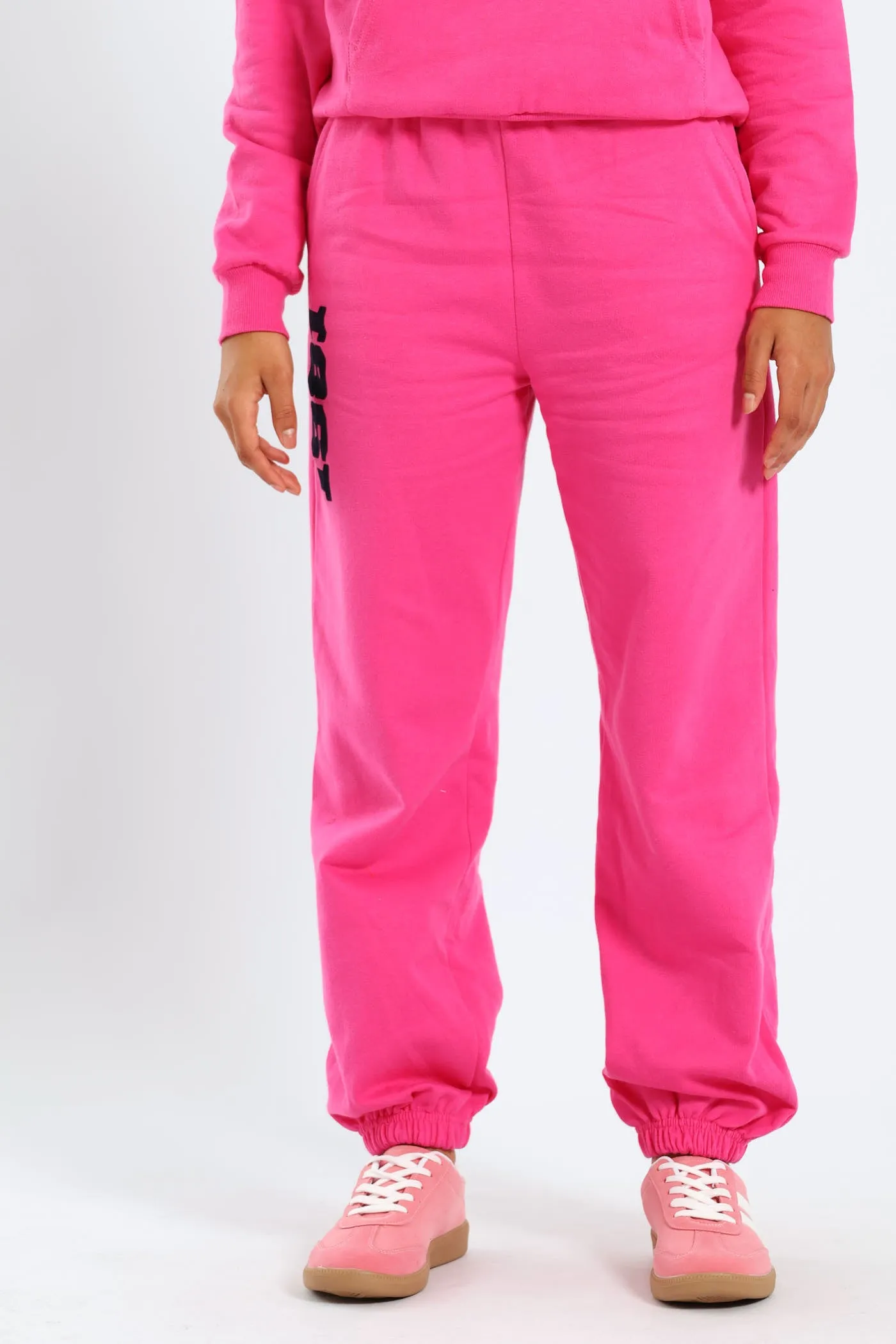 Girls Fleece Jogger - Cerise sold by Edgars product image thumbnail 3