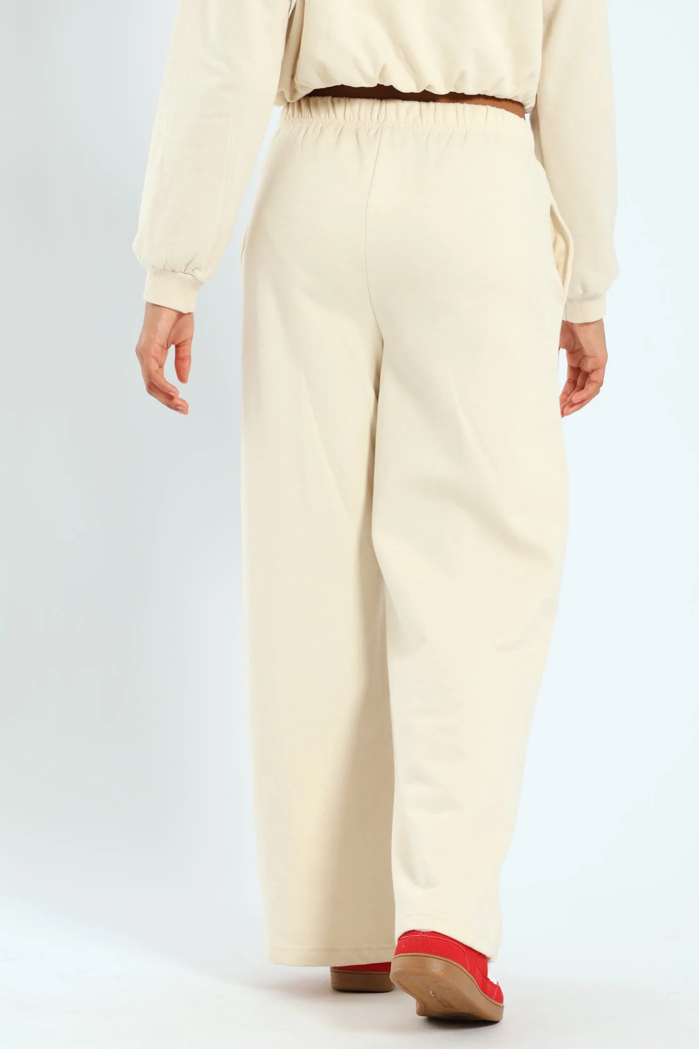 Girls Fleece Wide Leg Pants - Cream sold by Edgars product image thumbnail 3