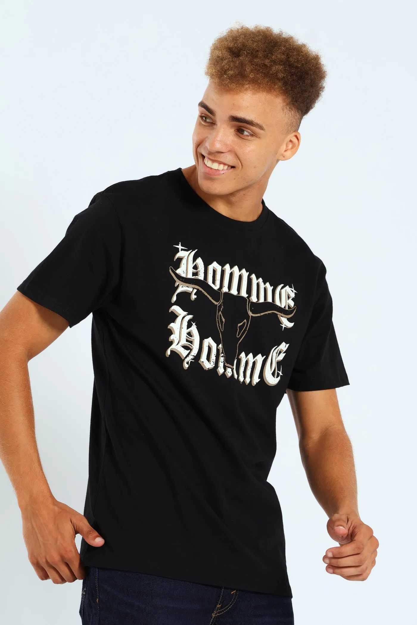 Basic Short Sleeve Print Tee - Black sold by Edgars product image thumbnail 2