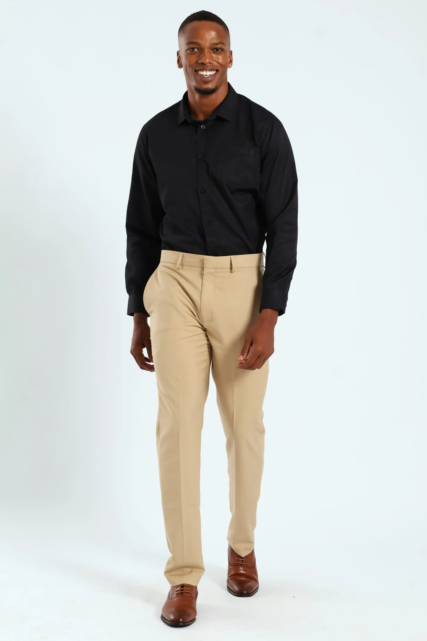Textured Long Sleeve Shirt - Black sold by Edgars product image thumbnail 4