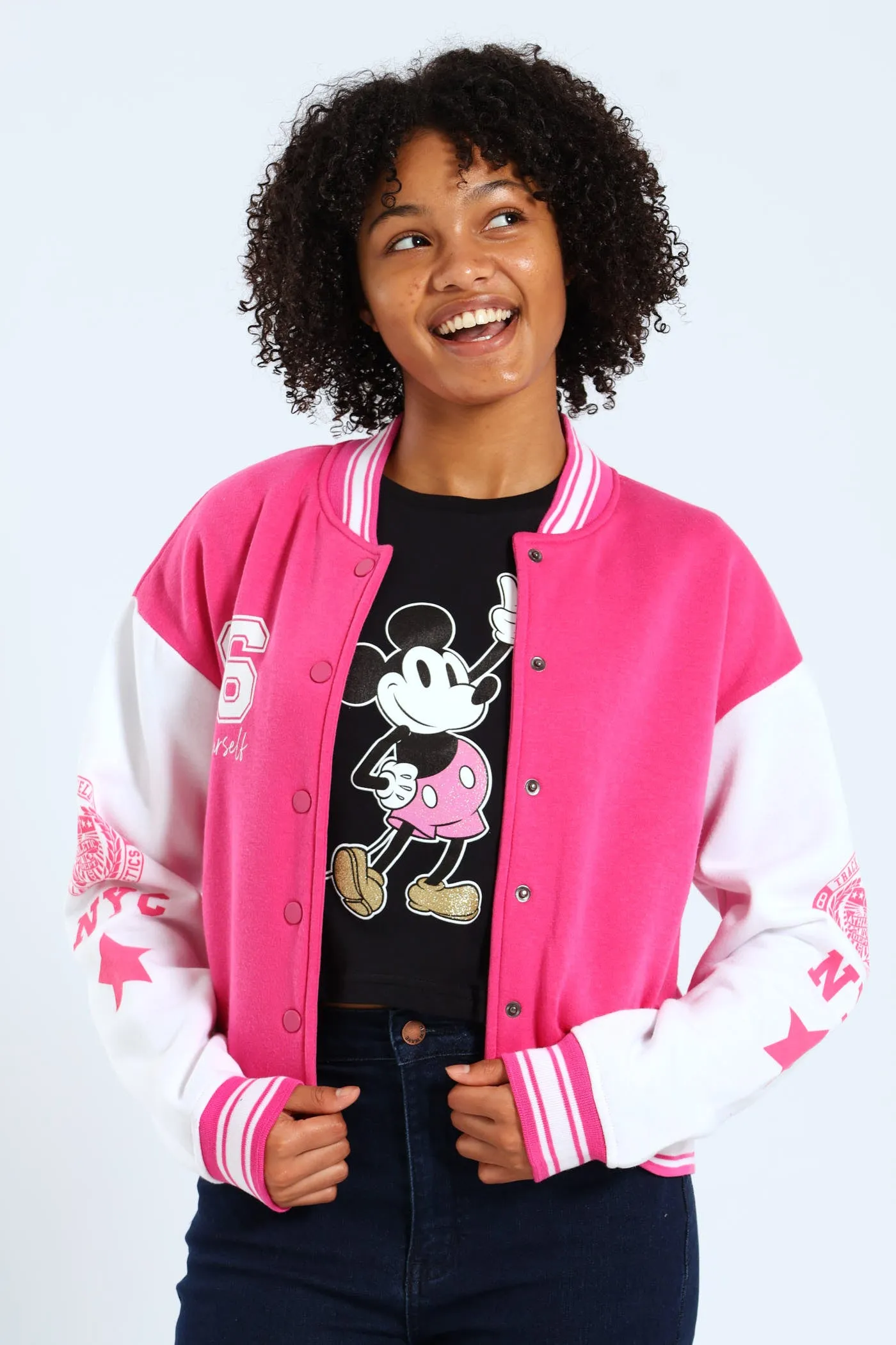 Girls Baseball Jacket - Pink sold by Edgars