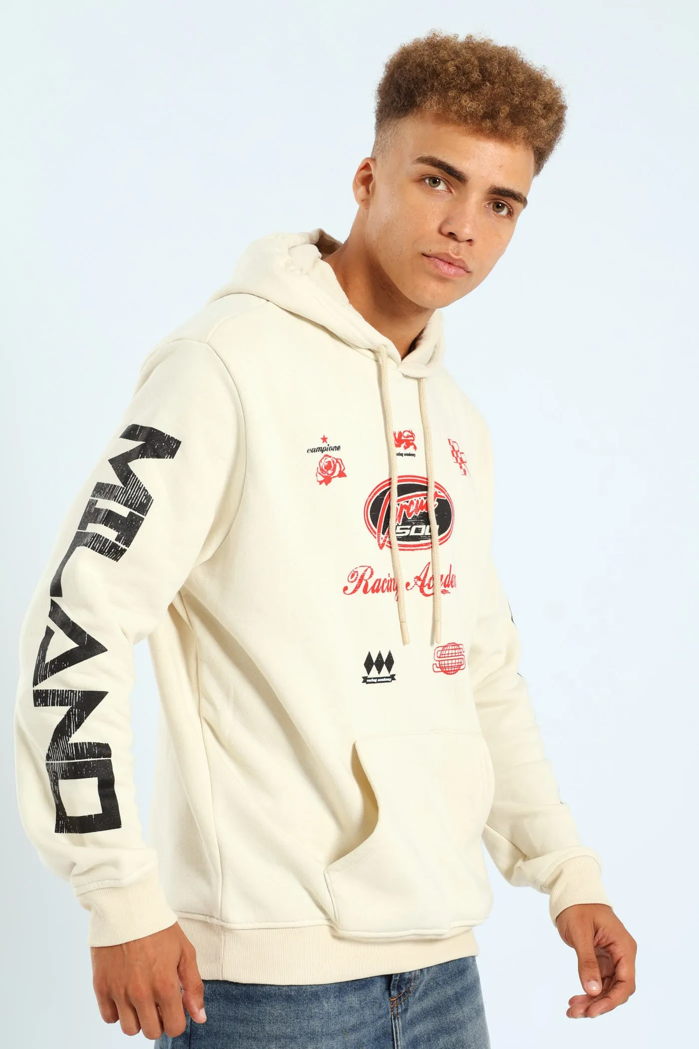 Racing Fashion Hoody - Light Stone sold by Edgars