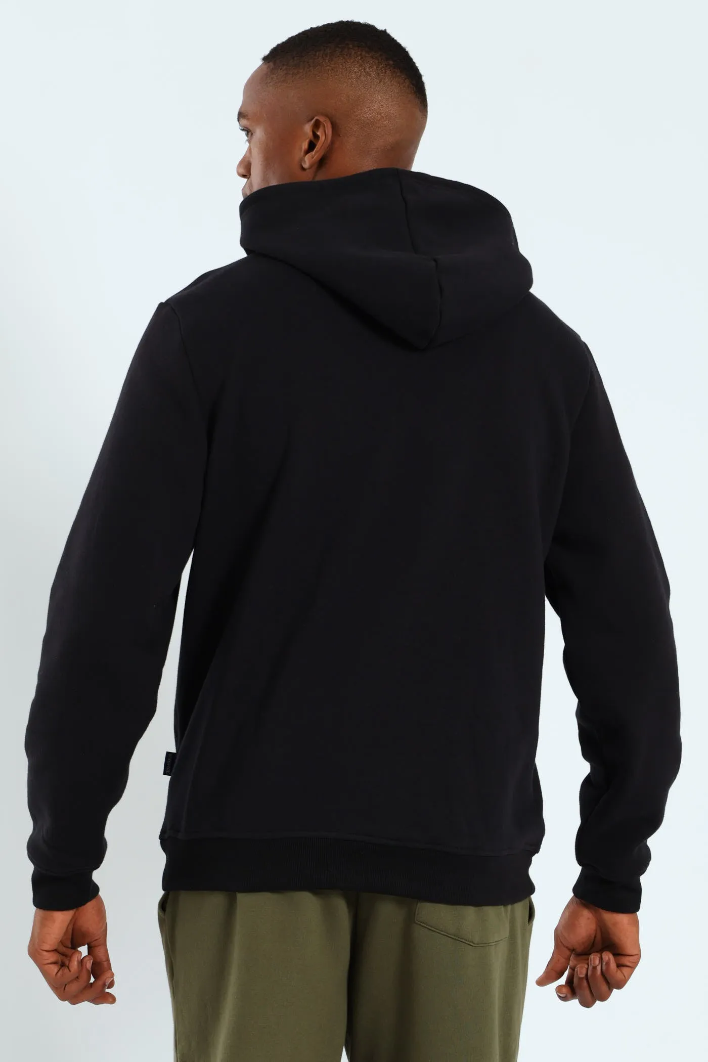 Plain Fleece Hoodie Pullover - Black sold by Edgars product image thumbnail 2