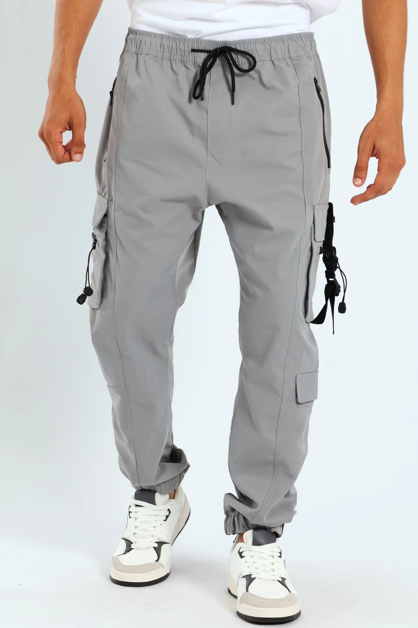 Strap Cargo Jogger - Grey sold by Edgars