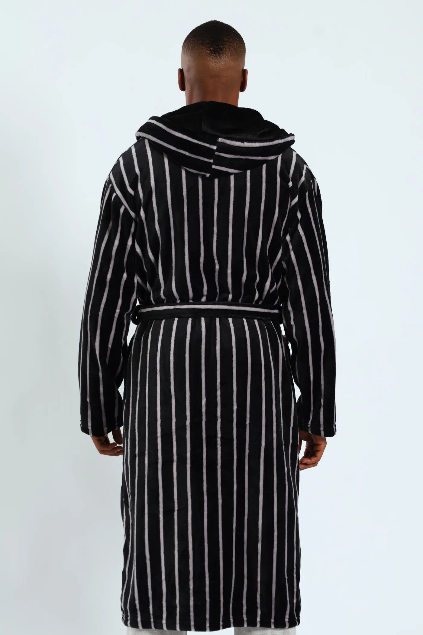 Stripe Hooded Gown - Grey sold by Edgars product image thumbnail 2
