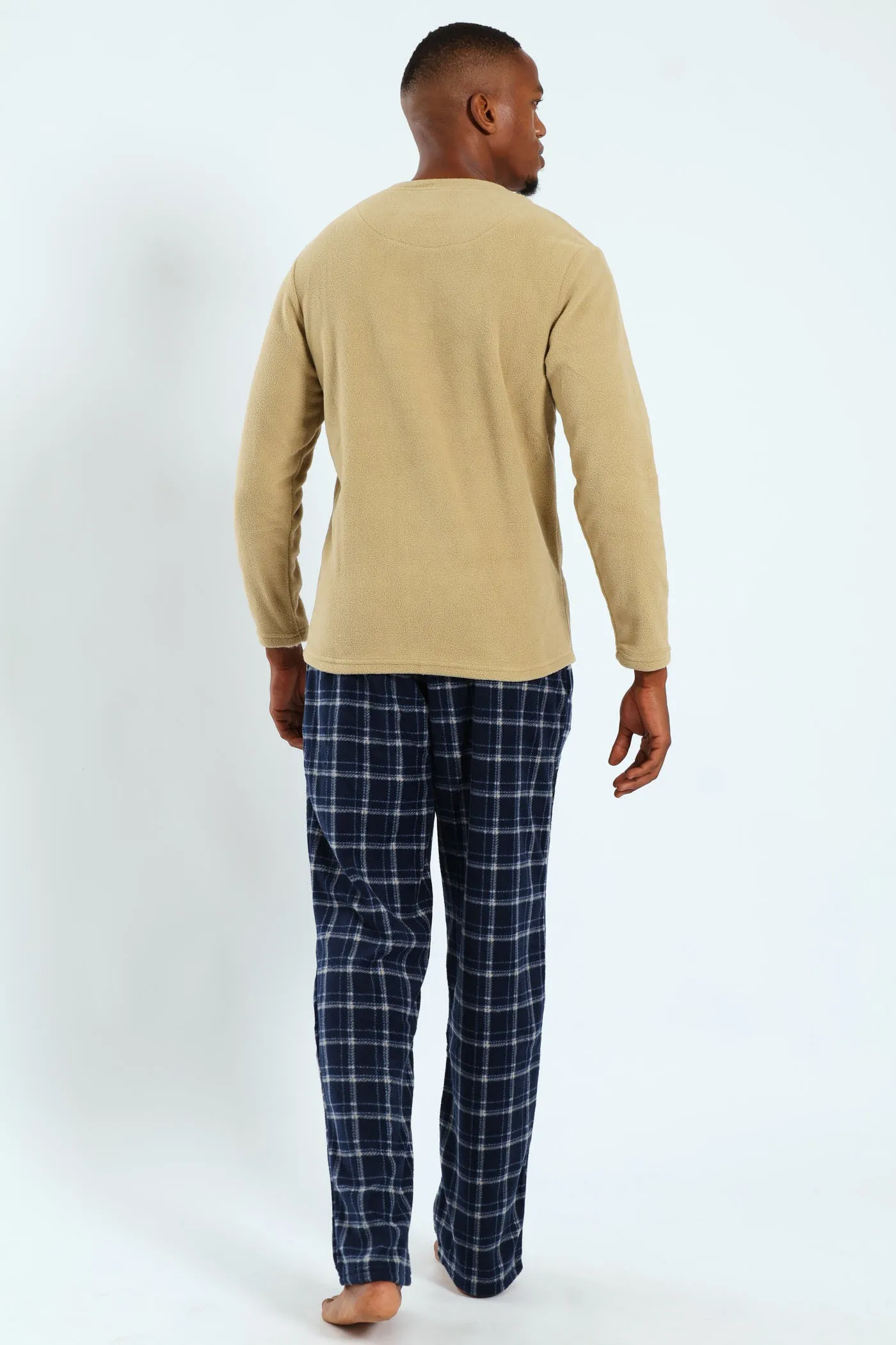 Polar Fleece Top & Check Pants Pyjama Set - Light Green sold by Edgars product image thumbnail 3