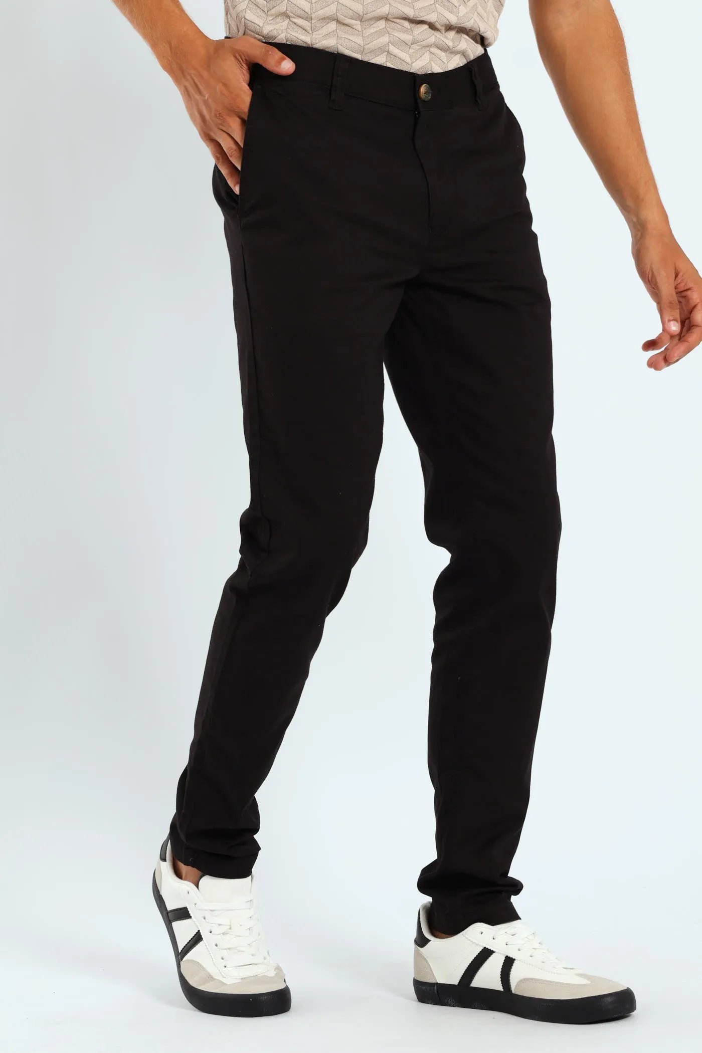 Skinny Chino - Black sold by Edgars