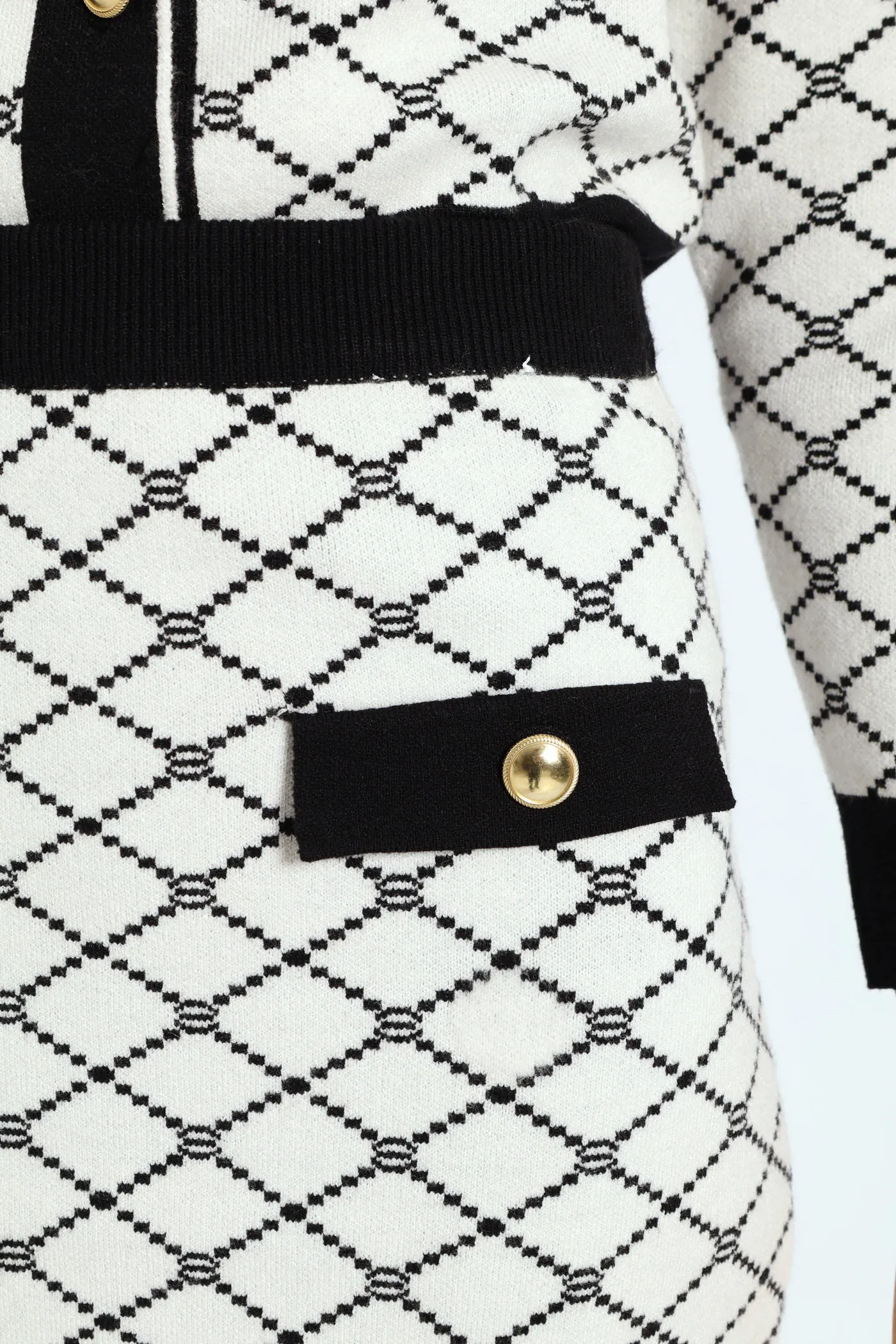 Contrast Tipped Styled Knitwear Skirt - Cream sold by Edgars product image thumbnail 5