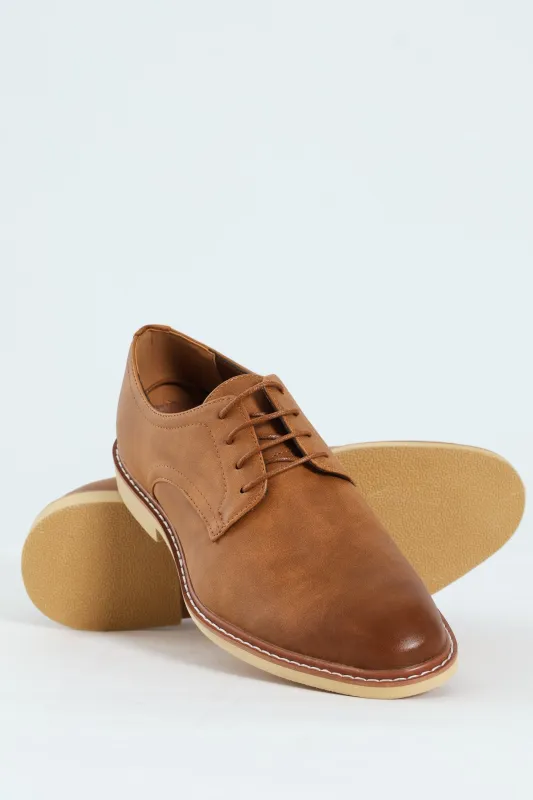 Smart Casual Lace Up Derby - Tan sold by Edgars