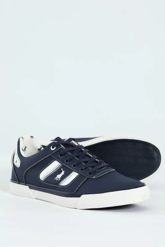 Basic Side Flash Sneaker - Navy made by Edgars 