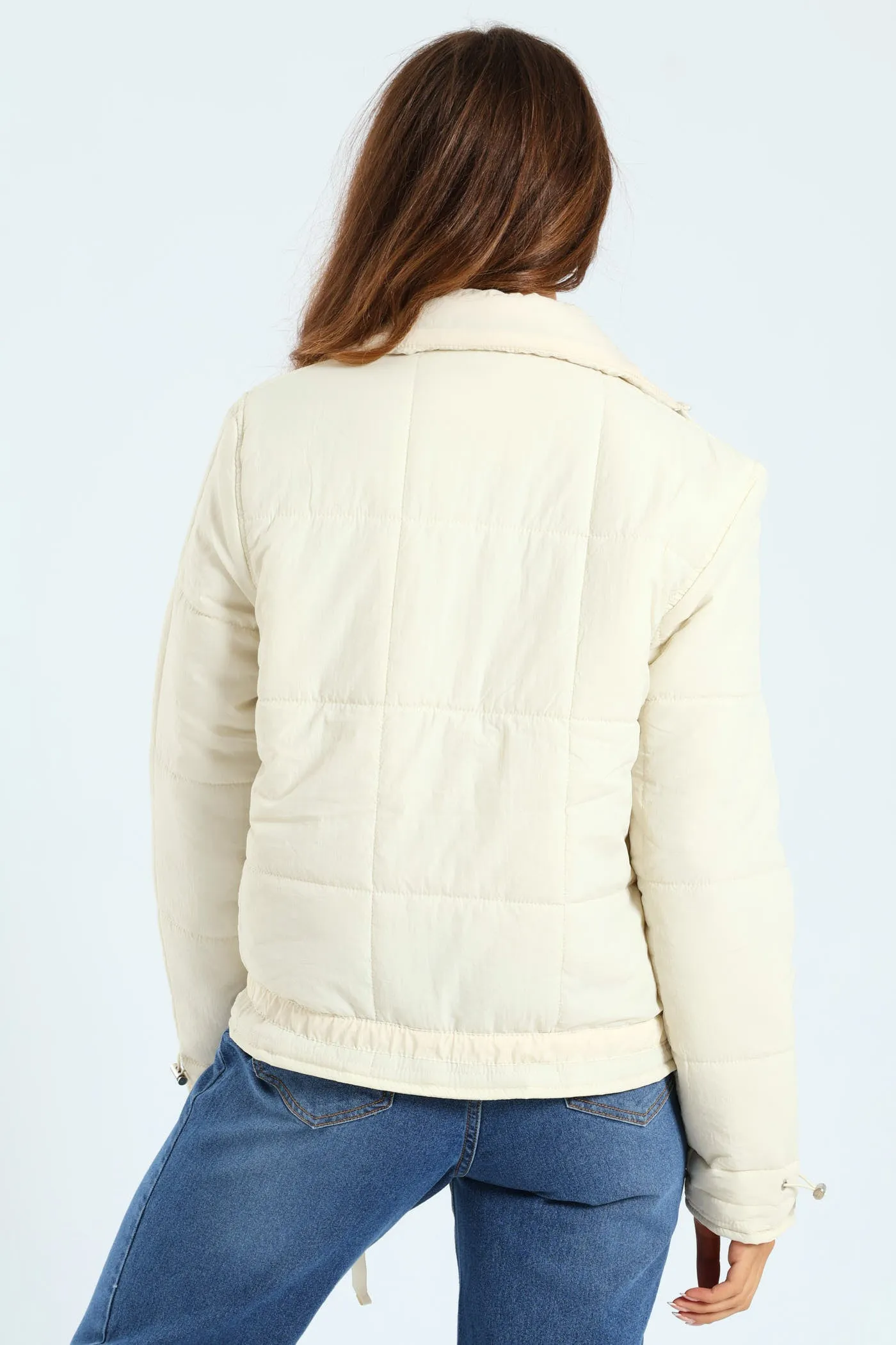Light Weight Boxy Quilted Puffer - Fawn sold by Edgars product image thumbnail 5