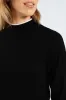 Turtleneck Tipped Pullover - Black/Cream sold by Edgars