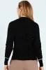 Turtleneck Tipped Pullover - Black/Cream sold by Edgars