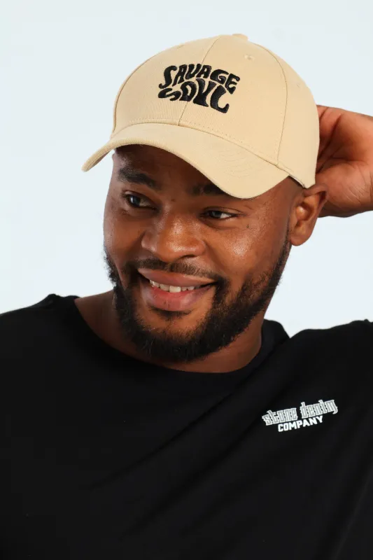 Washed Embroidery Cap - Mustard sold by Edgars 
