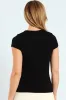 Krissy Boxy Tee - Black sold by Edgars