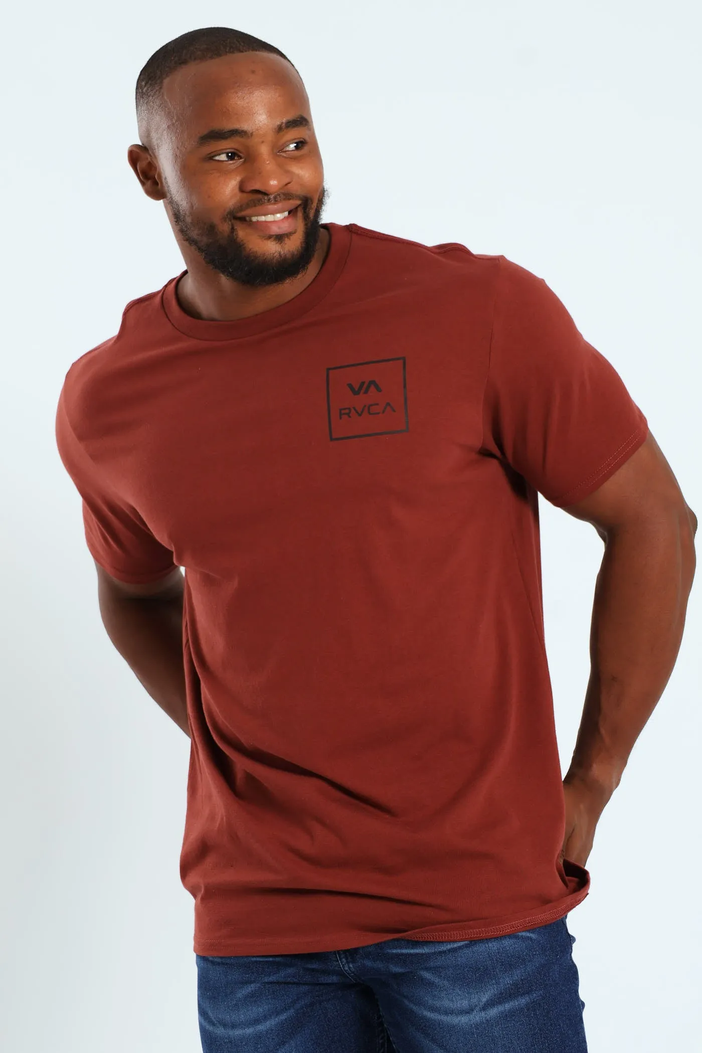 VA All The Way Red Stitch Tee - Brick sold by Edgars