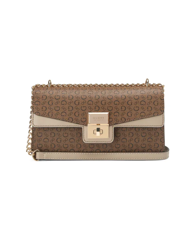 Moonstone Crossbody Flap Bag - Cocoa sold by Edgars 