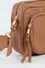 Front Zip Camera Bag With Webbing Strap - Tan sold by Edgars