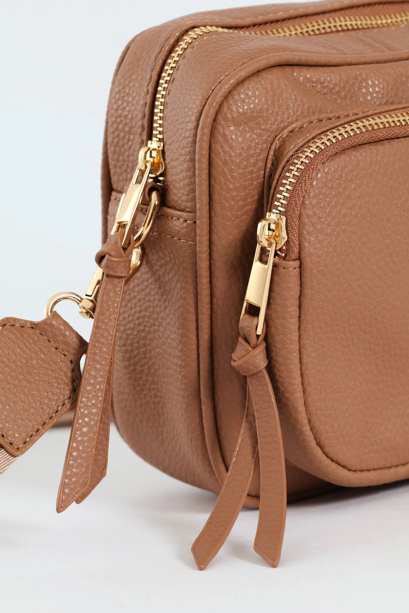 Front Zip Camera Bag With Webbing Strap - Tan sold by Edgars product image thumbnail 2