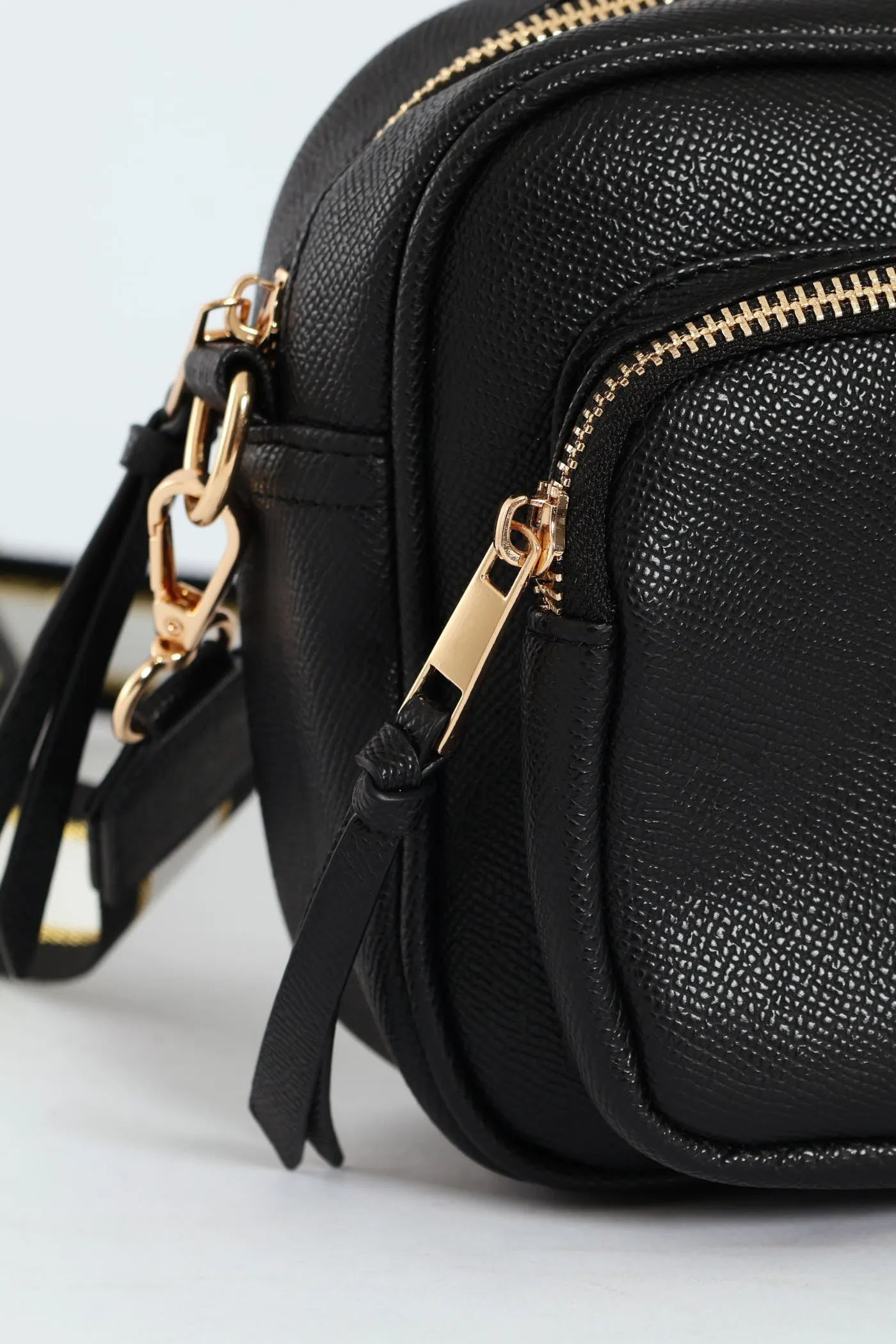 Front Zip Camera Bag With Webbing Strap - Black sold by Edgars product image thumbnail 2