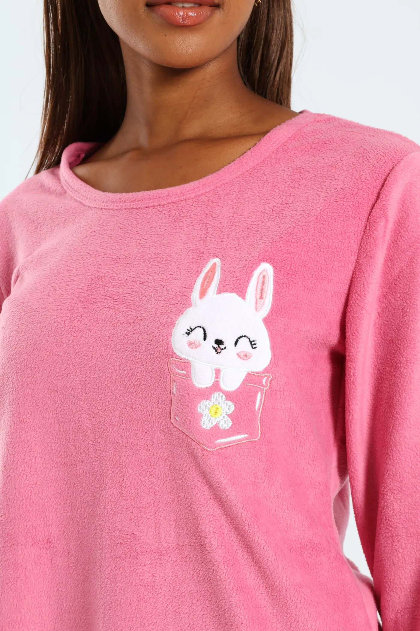 Polar Fleece Bunny Pocket Sleep Set - Pink sold by Edgars product image thumbnail 2