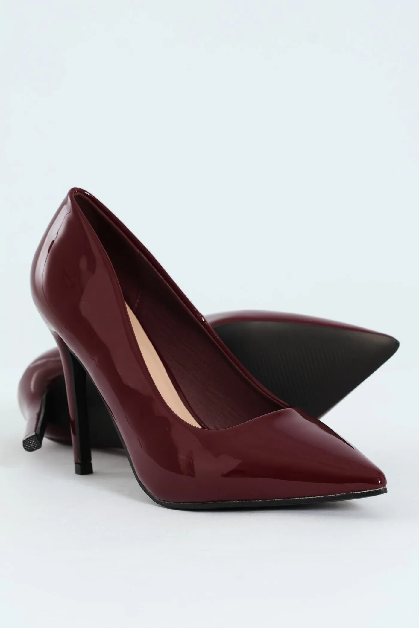 Patent Pointy Heel - Burgundy sold by Edgars