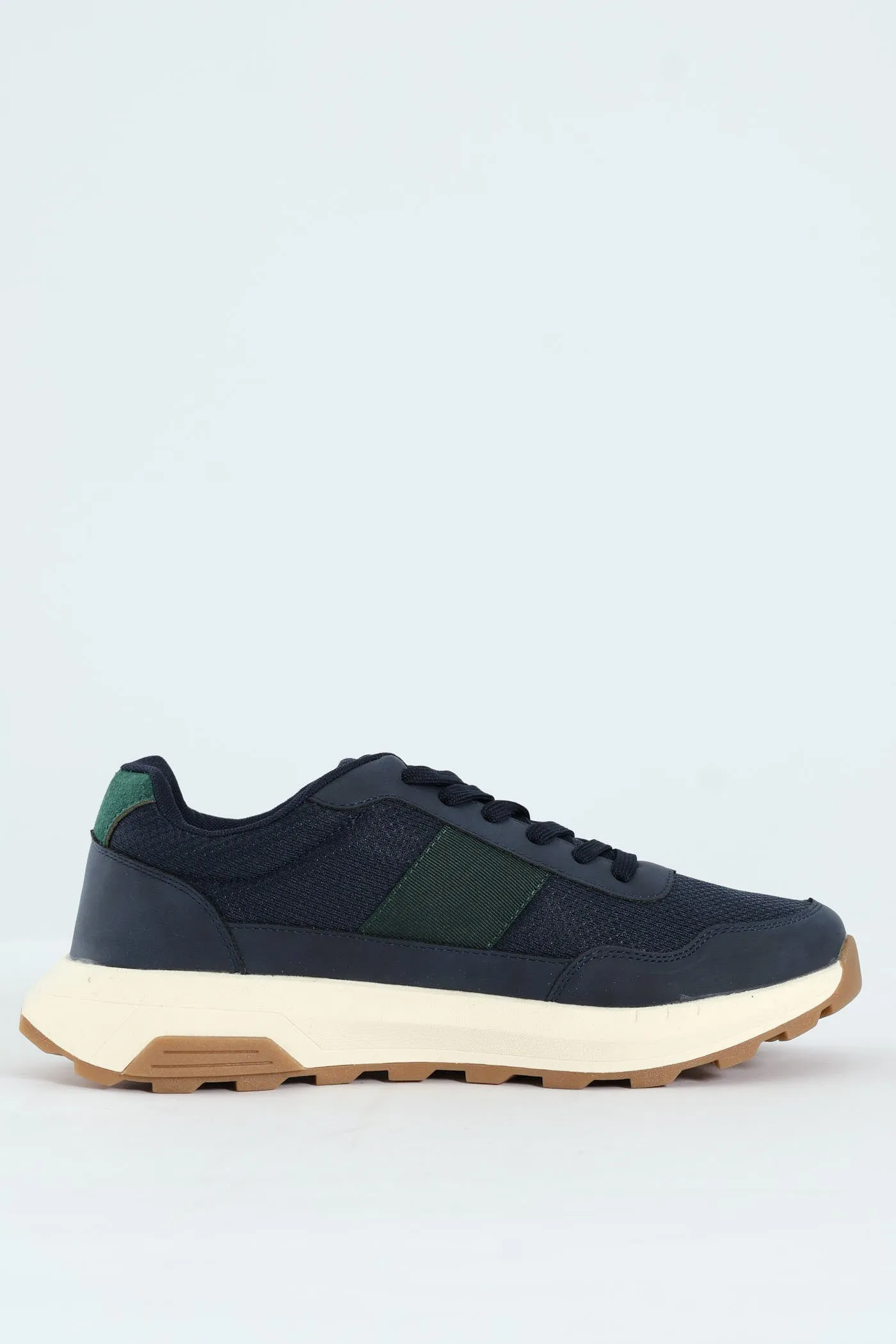 Lace Up Retro Stripe Trainer - Navy sold by Edgars product image thumbnail 4