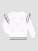 Pre-Girls Jersey With Frill Shoulder Detail - White sold by Edgars