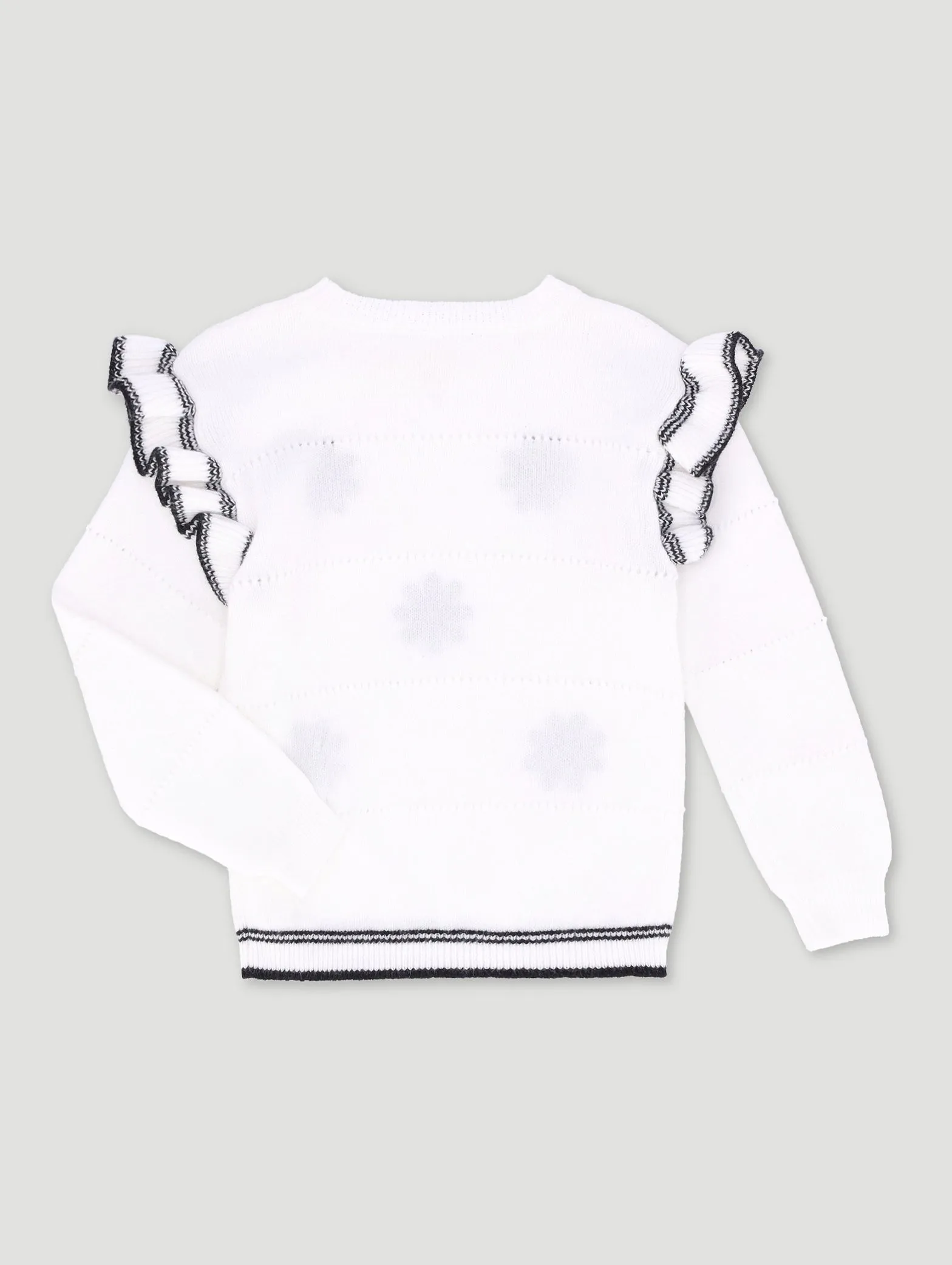 Pre-Girls Jersey With Frill Shoulder Detail - White sold by Edgars product image thumbnail 2