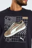 Graphics Sneaker Tee - Navy sold by Edgars