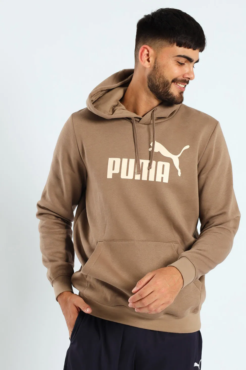 Essential No.1 Logo Fleece Hoodie - Taupe sold by Edgars