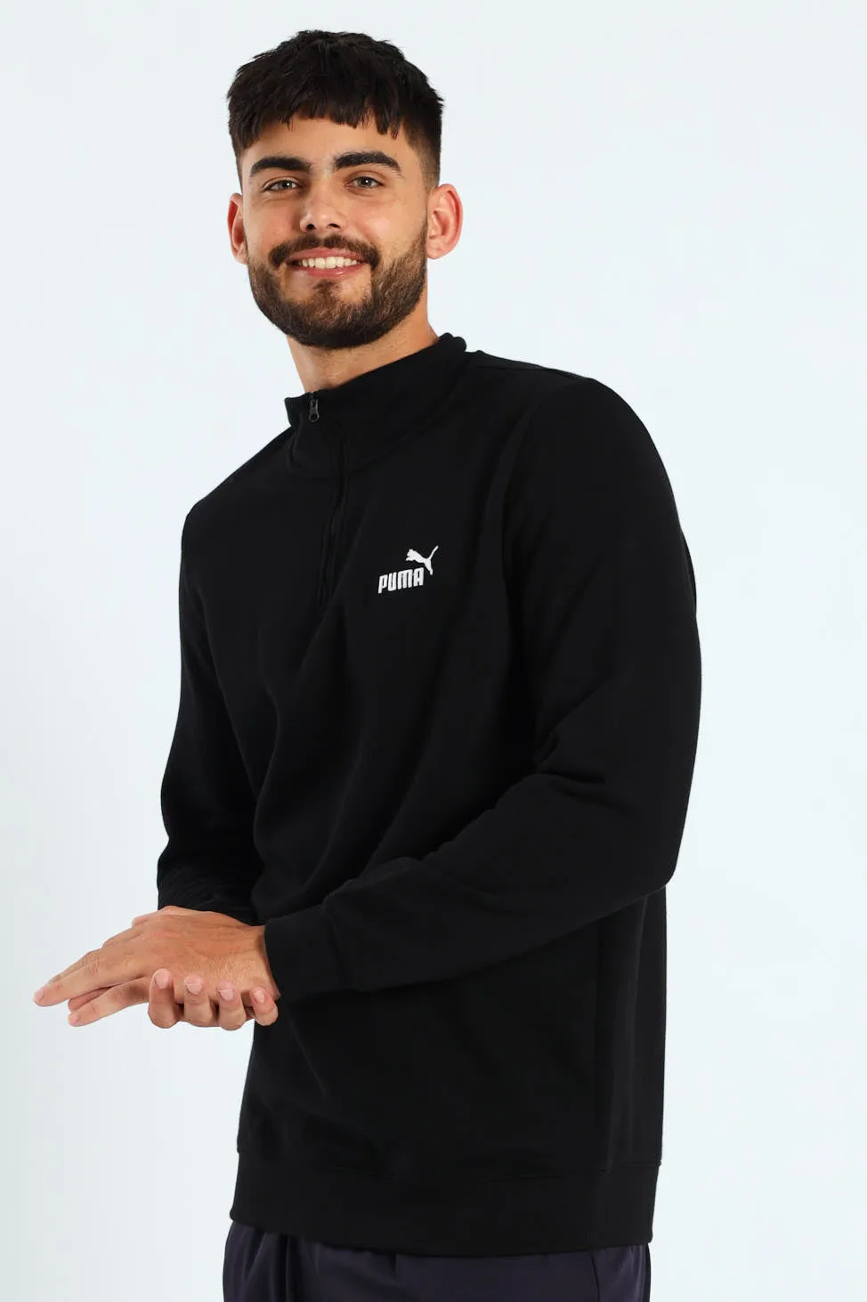 Essential No.1 Logo Half-Zip Fleece Top - Black sold by Edgars product image thumbnail 3