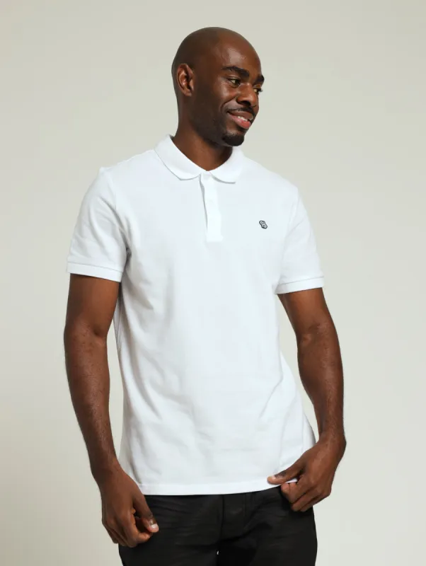 Basic Slim Fit Golfer - White sold by Edgars