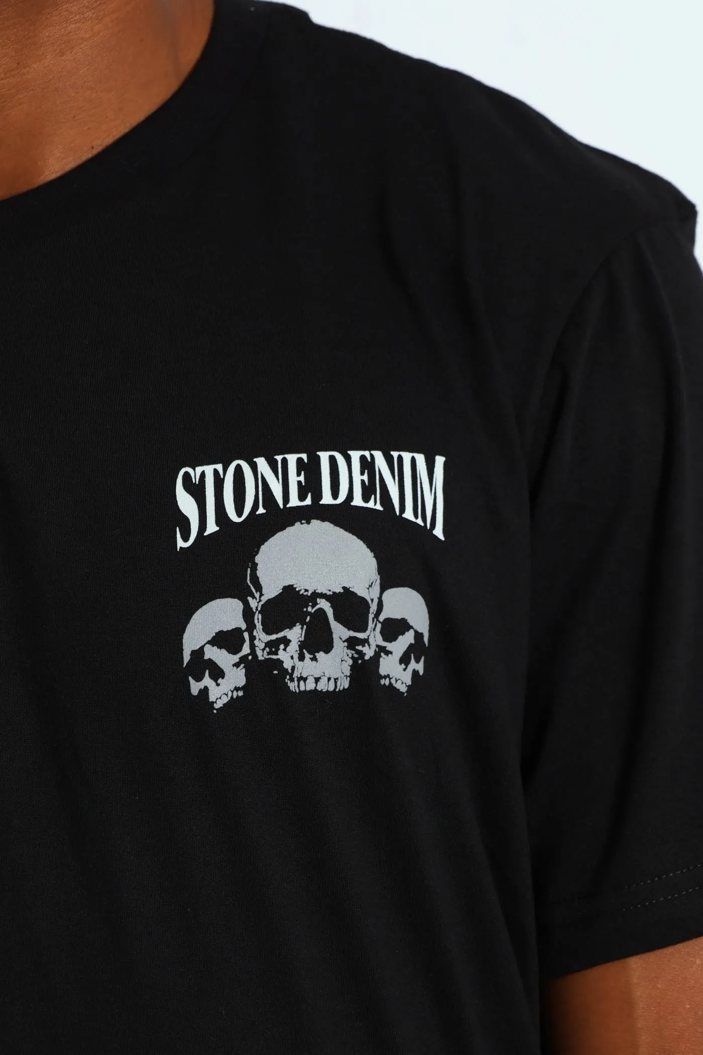 Skull Ace Trio Front & Back Tee - Black sold by Edgars product image thumbnail 4