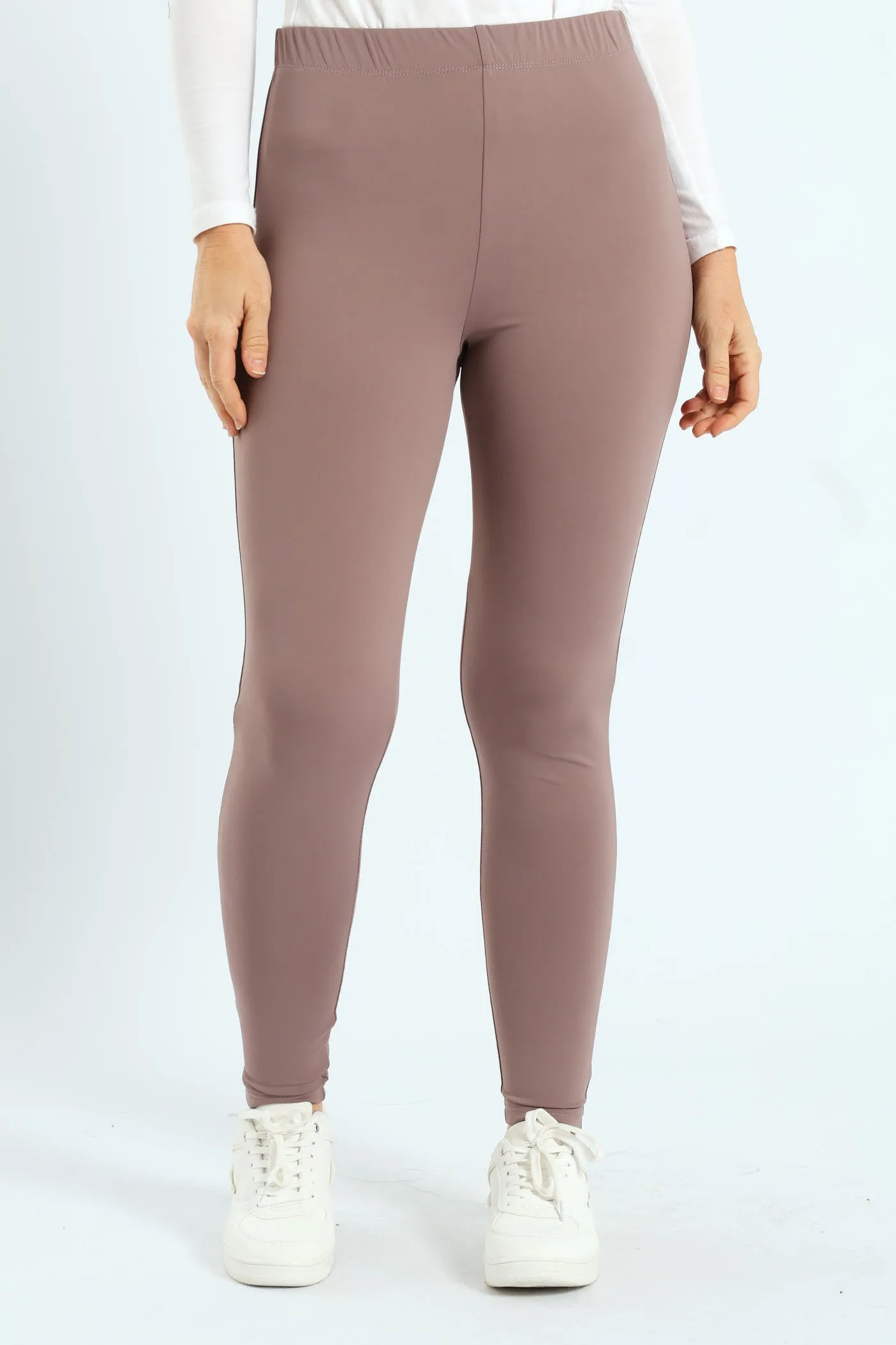 Legging With Wide Waistband - Mauve sold by Edgars