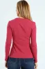 Long Sleeve Cotton Lycra Crew Top - Dry Rose sold by Edgars