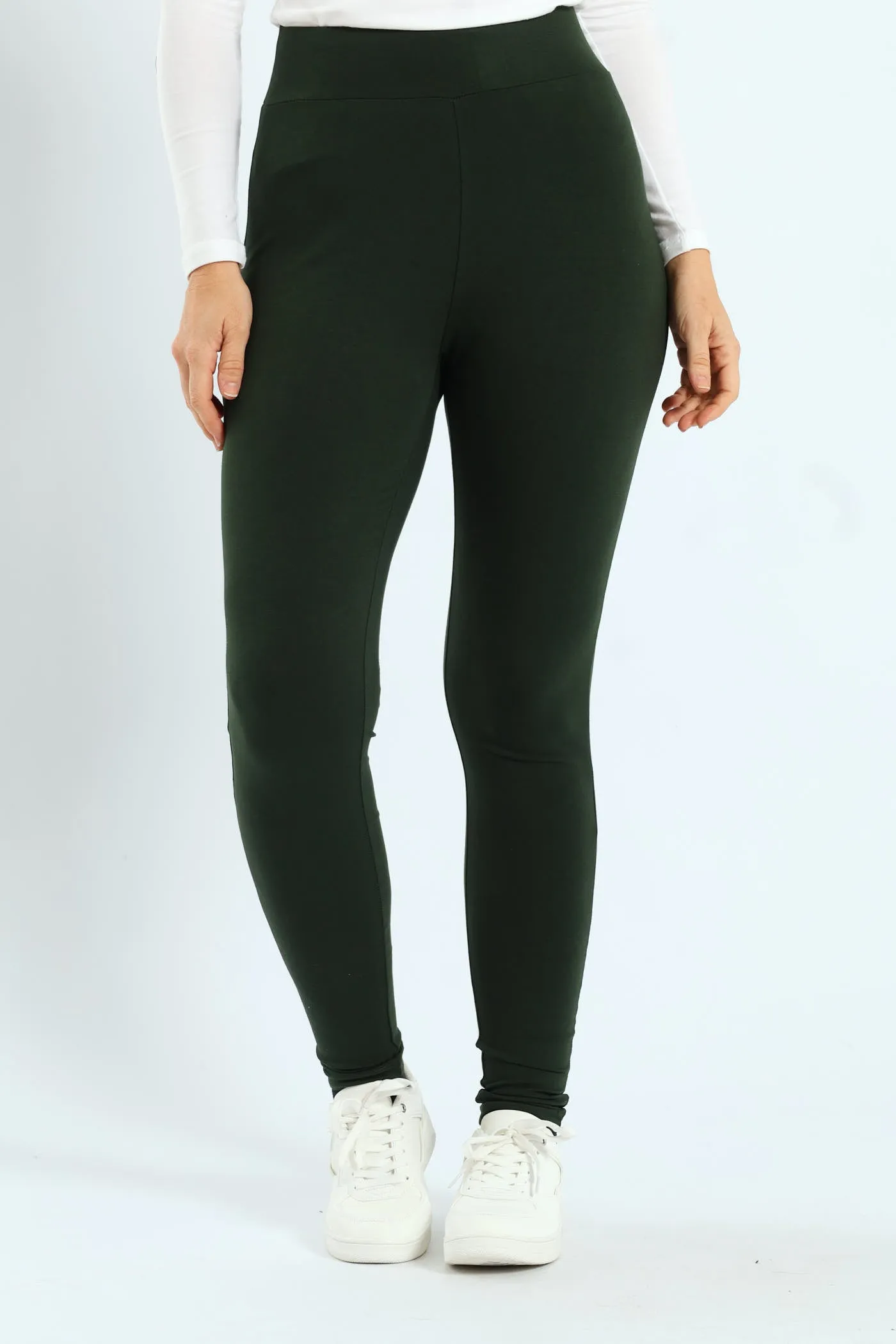Basic Legging With Wide Waistband - Dark Green sold by Edgars product image thumbnail 2