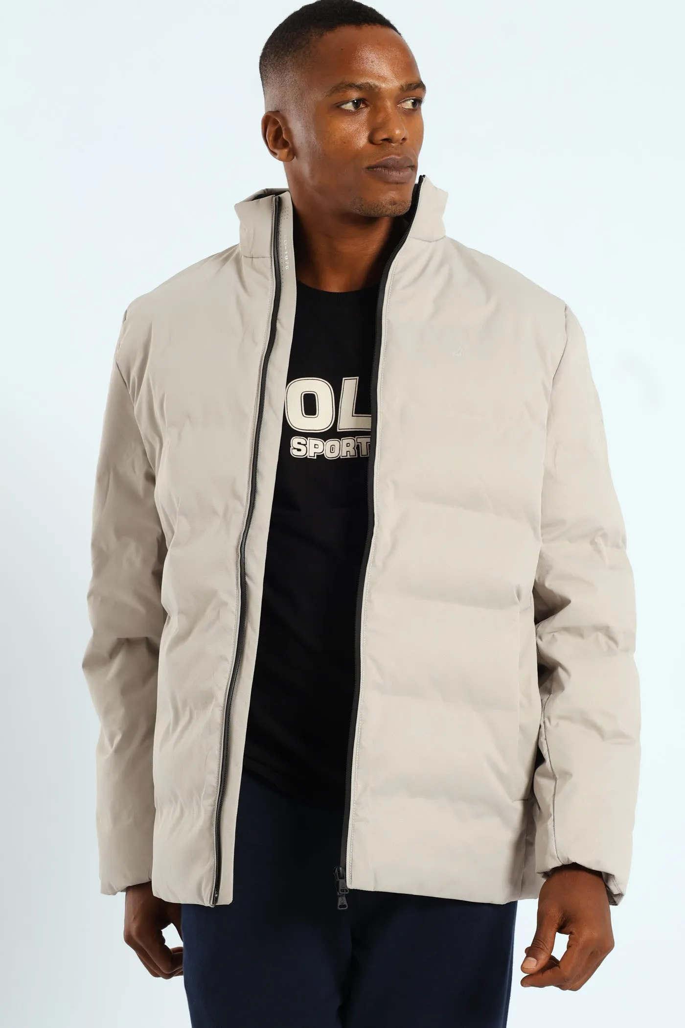 Mali Quilted Puffer - Light Grey sold by Edgars