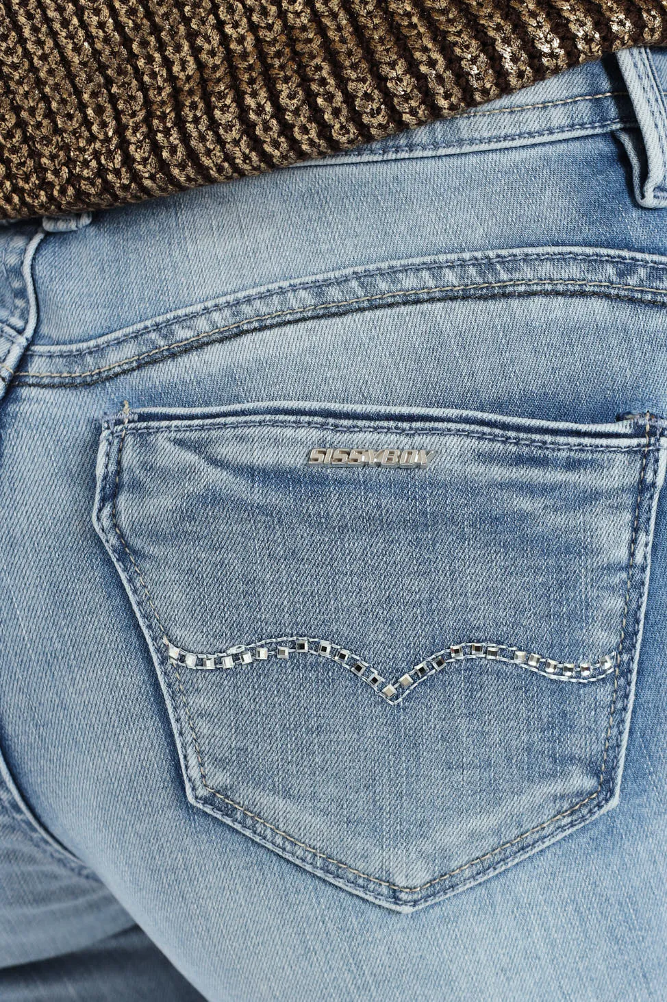 Zoey Mid-Waist Basic Skinny Denim - Light Wash sold by Edgars product image thumbnail 5