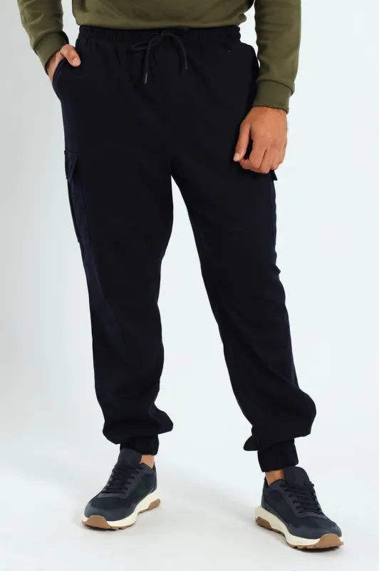 Cargo Pocket Jogger - Navy sold by Edgars