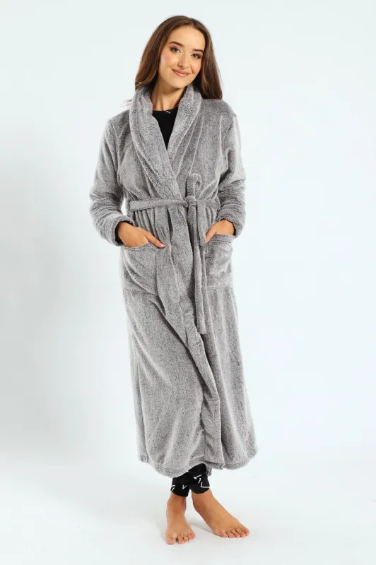 Two-Tone Gown - Charcoal Melange sold by Edgars 