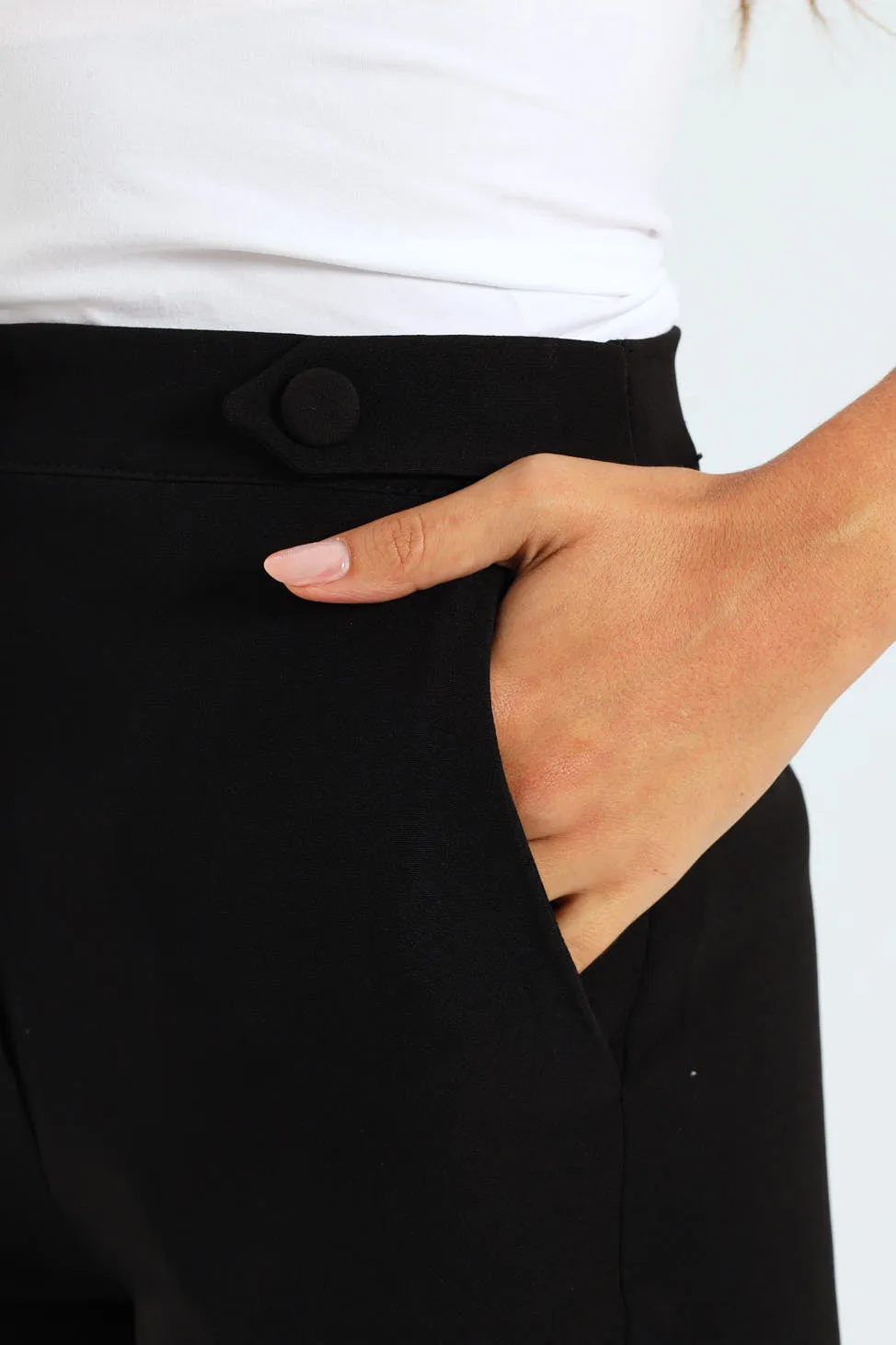 Tab Detail Slim Leg Pant - Black sold by Edgars product image thumbnail 4