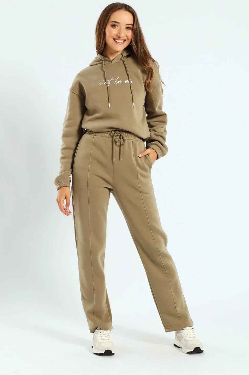 Pintuck Wideleg Jogger - Meadow Green sold by Edgars product image thumbnail 2