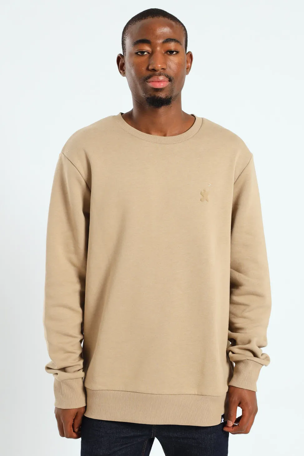 Plain Crew Fleece Top - Taupe sold by Edgars