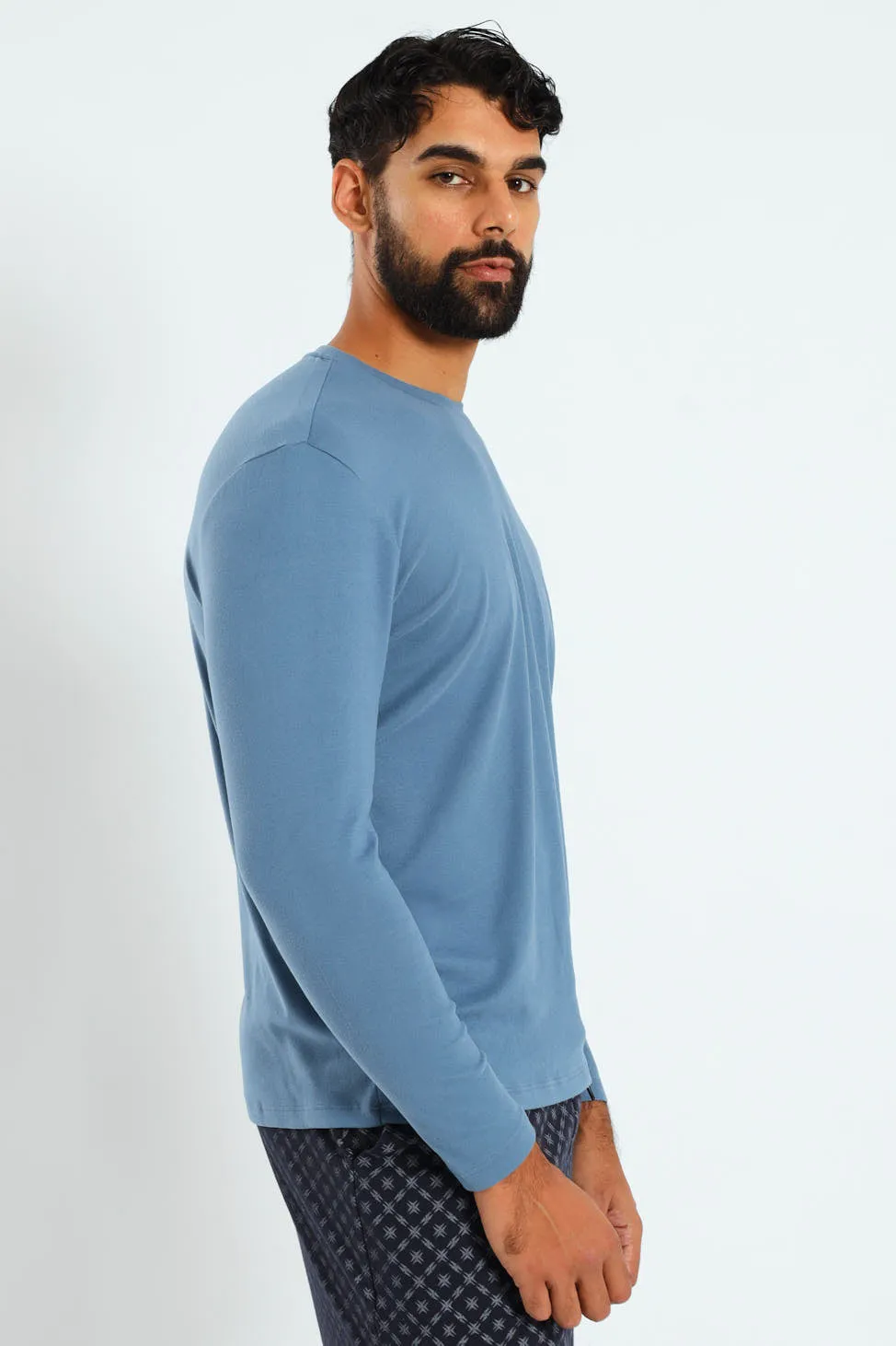Long Sleeve Interlock Top - Blue sold by Edgars product image thumbnail 3