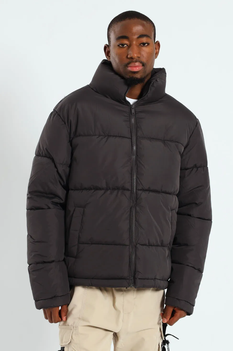 Basic Puffer - Charcoal sold by Edgars