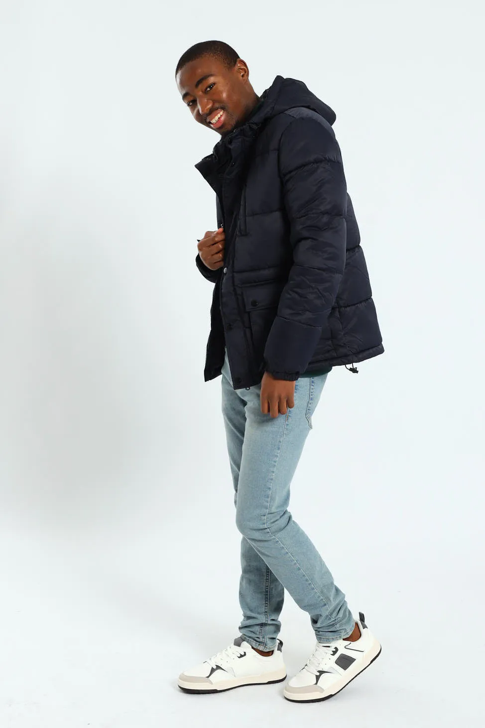 Hooded Puffer - Navy sold by Edgars product image thumbnail 2